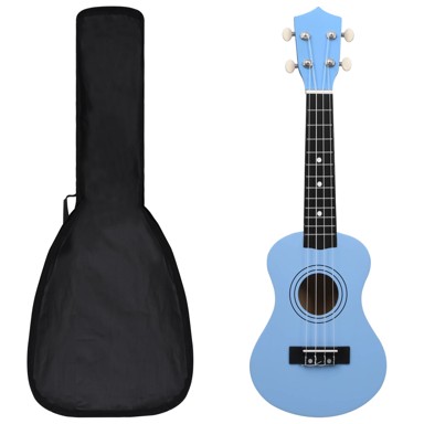 Set dječjeg ukulelea SOPRANO, s torbom, svjetloplavi 21 "